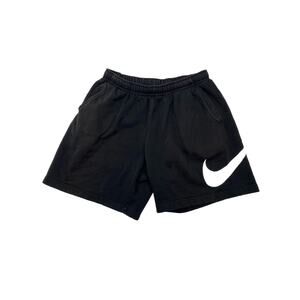 Men’s Nike Black White Logo Drawstring Sweatshorts - Size XL Pockets